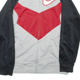 NIKE Mens Track Jacket Grey Colourblock M