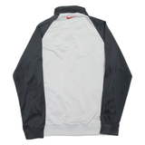 NIKE Mens Track Jacket Grey Colourblock M