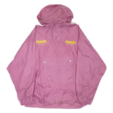 POWERBAR 1/4 Zip Womens Anorak Jacket Purple Nylon Hooded XL