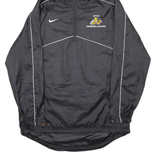 NIKE AVON Swimming And Diving PULLOVER Mens Windbreaker Jacket Black Hooded L