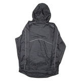 NIKE AVON Swimming And Diving PULLOVER Mens Windbreaker Jacket Black Hooded L