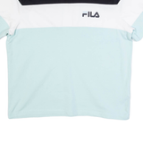 FILA Oversized Womens T-Shirt Blue XS