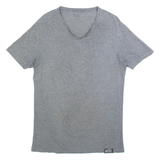 DIESEL Mens T-Shirt Grey V-Neck L