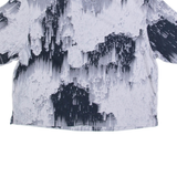 NIKE Cropped Womens Tie Dye T-Shirt Blue XS