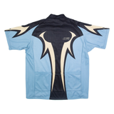 Cycling Shirt Mens Jersey Blue 1/4 Zip L