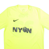 NIKE Nylon Mens Football Shirt Jersey Yellow L