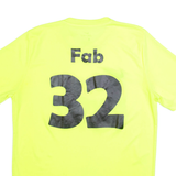 NIKE Nylon Mens Football Shirt Jersey Yellow L