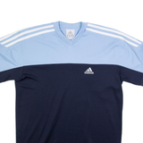 ADIDAS Womens Jersey Blue V-Neck XL