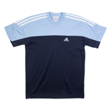 ADIDAS Womens Jersey Blue V-Neck XL