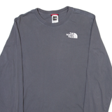 THE NORTH FACE Mens T-Shirt Grey Long Sleeve S