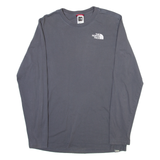 THE NORTH FACE Mens T-Shirt Grey Long Sleeve S