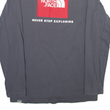 THE NORTH FACE Mens T-Shirt Grey Long Sleeve S