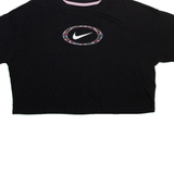 NIKE Cropped Womens T-Shirt Black M