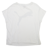 PUMA Womens T-Shirt White UK 16