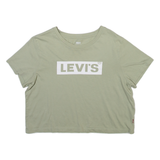 LEVI'S Cropped Womens T-Shirt Green M