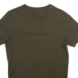 CALVIN KLEIN JEANS Mens T-Shirt Green S