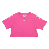 ADIDAS ORIGINALS Cropped Womens T-Shirt Pink UK 6