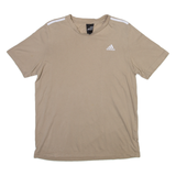 ADIDAS Mens T-Shirt Beige M