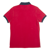 BARBOUR Mens Polo Shirt Red M