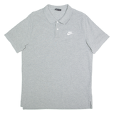 NIKE Mens Polo Shirt Grey L