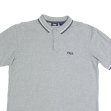 FILA Mens Polo Shirt Grey L