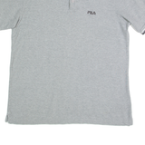 FILA Mens Polo Shirt Grey L
