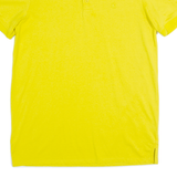 CALVIN KLEIN Mens Polo Shirt Yellow XS