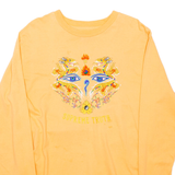 SUPREME Womens T-Shirt Orange Long Sleeve M