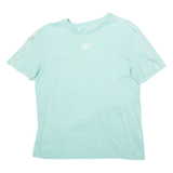 REEBOK Mens T-Shirt Blue S