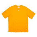 ADIDAS Womens T-Shirt Orange UK 8