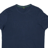 BOSS Mens T-Shirt Blue L