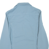 LEE Lined Mens Plain Shirt Blue Long Sleeve L