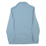 LEE Lined Mens Plain Shirt Blue Long Sleeve L