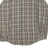 NAUTICA Mens Shirt Green Check Long Sleeve XL