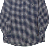 Mens Shirt Blue Check Long Sleeve M