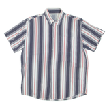 Mens Shirt Grey Striped M
