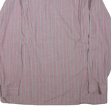 Mens Shirt Purple Striped Long Sleeve XL