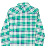 DIESEL Mens Shirt Green Check Long Sleeve M