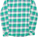 DIESEL Mens Shirt Green Check Long Sleeve M