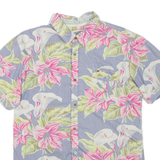 HILFIGER DENIM Mens Hawaiian Shirt Grey Floral L