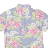 HILFIGER DENIM Mens Hawaiian Shirt Grey Floral L