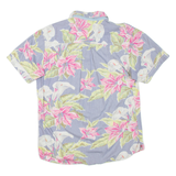 HILFIGER DENIM Mens Hawaiian Shirt Grey Floral L