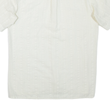 GATSBY Mens Plain Shirt Cream XL