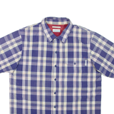 COLUMBIA Mens Shirt Purple Check L