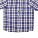 COLUMBIA Mens Shirt Purple Check L