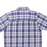 COLUMBIA Mens Shirt Purple Check L