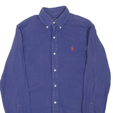 POLO RALPH LAUREN Mens Plain Shirt Purple Long Sleeve XS