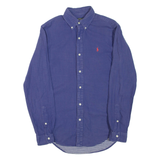 POLO RALPH LAUREN Mens Plain Shirt Purple Long Sleeve XS