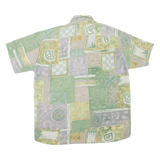 BERTO Mens Shirt Green Crazy Pattern L