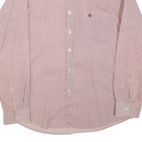 FREE LOOK LE CHEMISE Mens Shirt Maroon Striped Long Sleeve XL